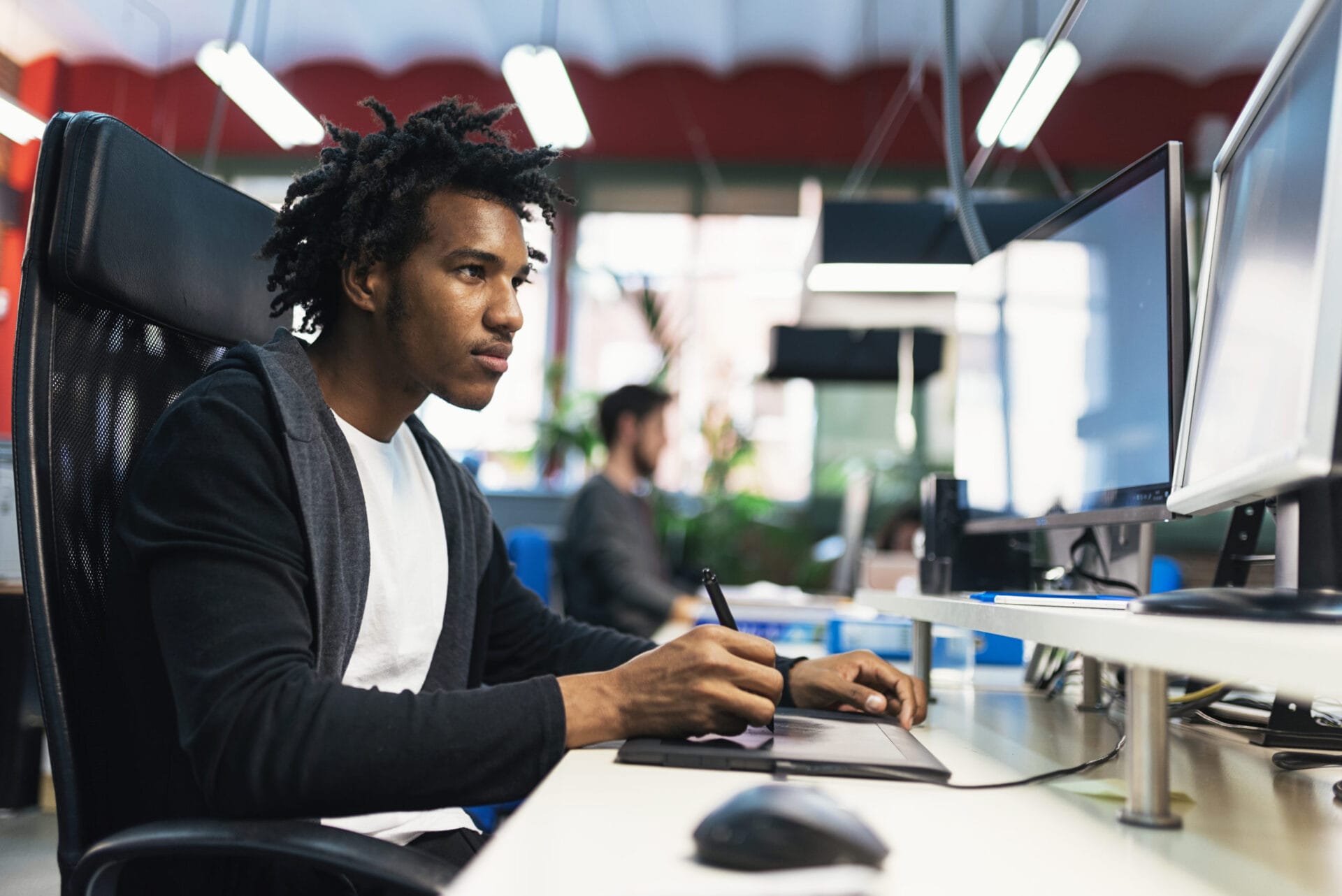 Businessman working in office work. Business Concept.