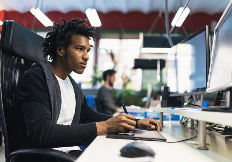 Businessman working in office work. Business Concept.